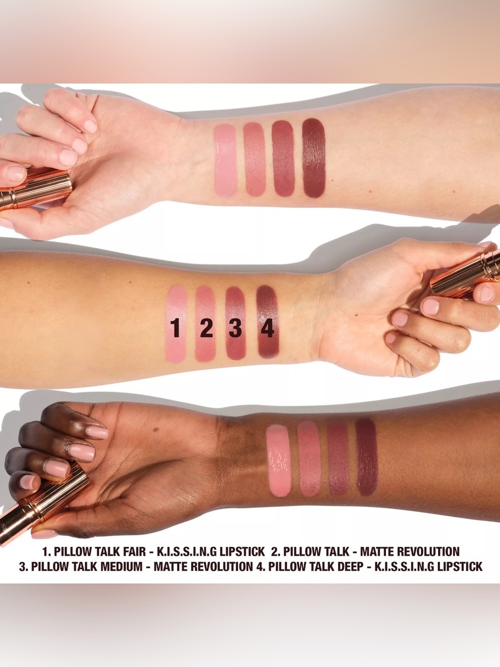 Charlotte Tilbury • K.I.S.S.I.N.G Lipstick in Pillowtalk Fair • New in Box - Picture 9 of 9